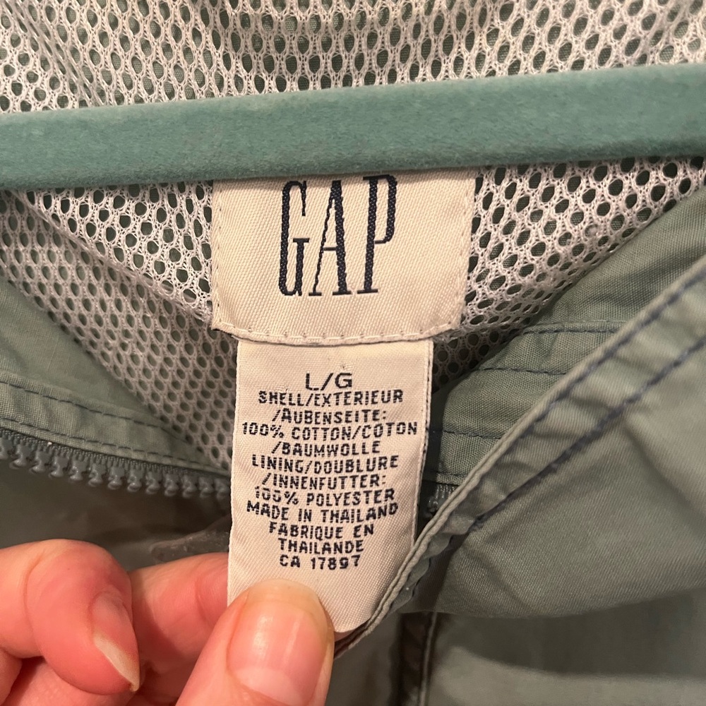 Vintage Gap pull over mint green wind breaker - Picture 4 of 10